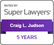 Rated By Super Lawyers | Craig L. Judson | 5 Years